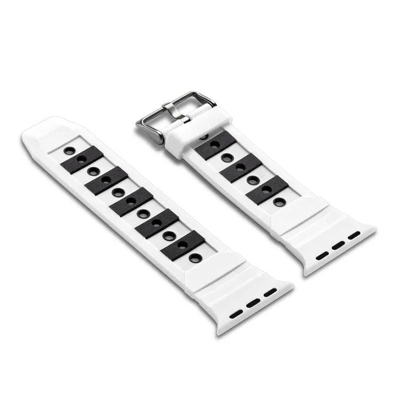 Contrast Colour Sport Silicone Apple Watch Band