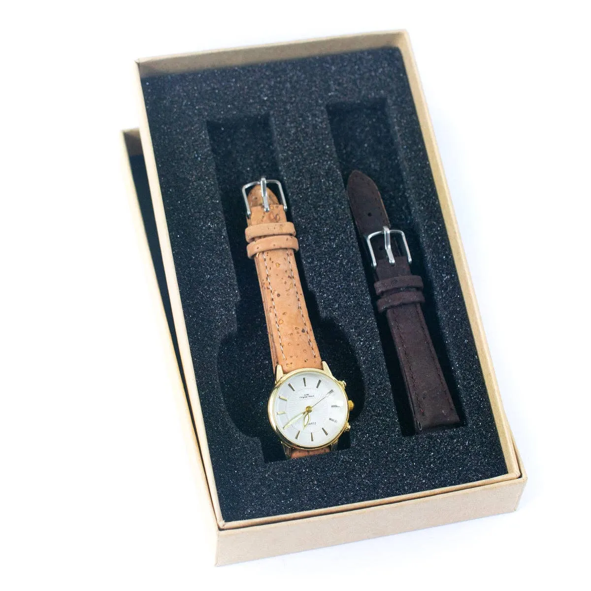 Cork watch ladies  fashion Watch WA-416-BOX-A/B（with box）