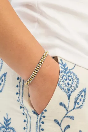 Dainty Two Tone Watch Band