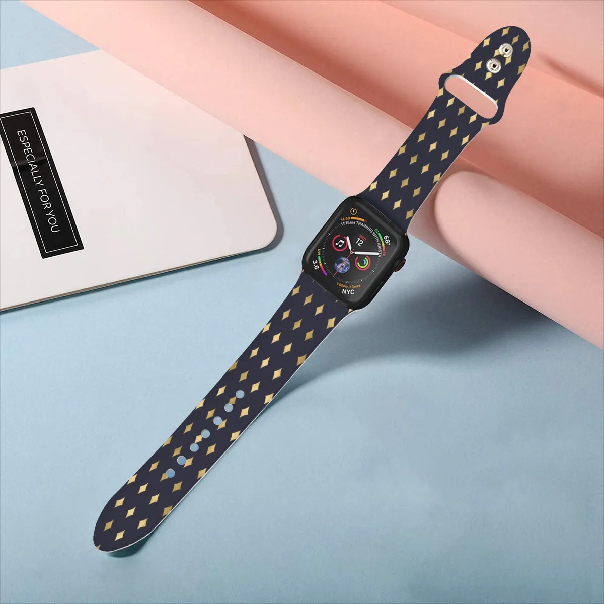 Delicate Blush  Double Buckle Strap