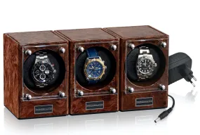 Designhuette Watch Winder Piccolo Starter Kit 3 Burlwood