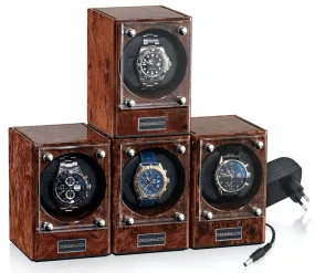 Designhuette Watch Winder Piccolo Starter Kit 4 Burlwood