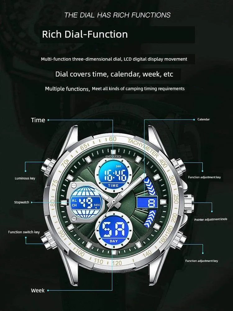 Digital Waterproof Sports Watch for Men's