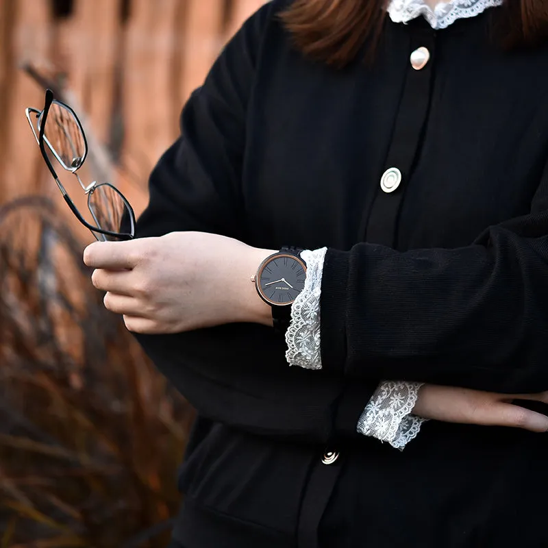 DODO DEER Minimalist Ladies Wooden Watches for women