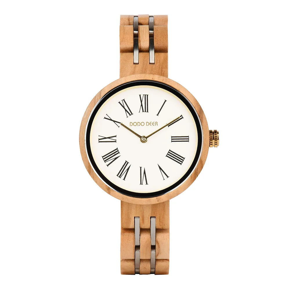 DODO DEER Minimalist Ladies Wooden Watches for women