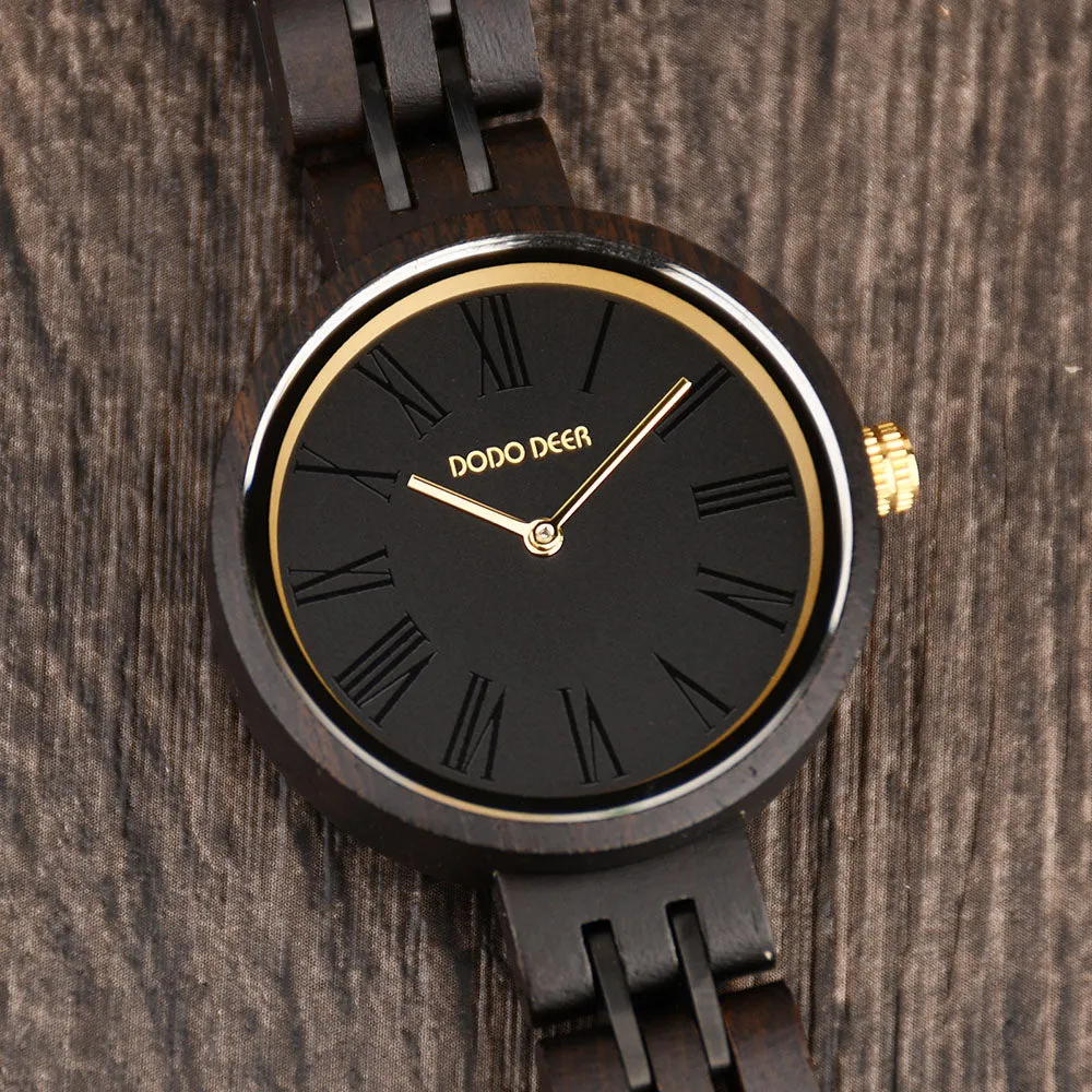 DODO DEER Minimalist Ladies Wooden Watches for women