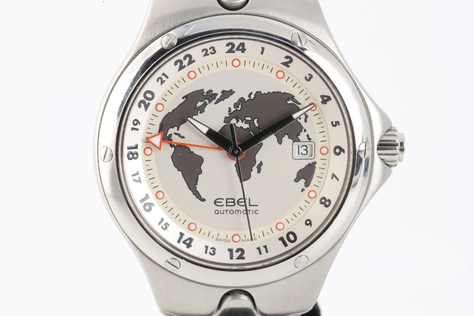 Ebel Sport Wave GMT E9123K51 Stainless Steel 41mm Men's Watch