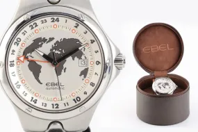 Ebel Sport Wave GMT E9123K51 Stainless Steel 41mm Men's Watch