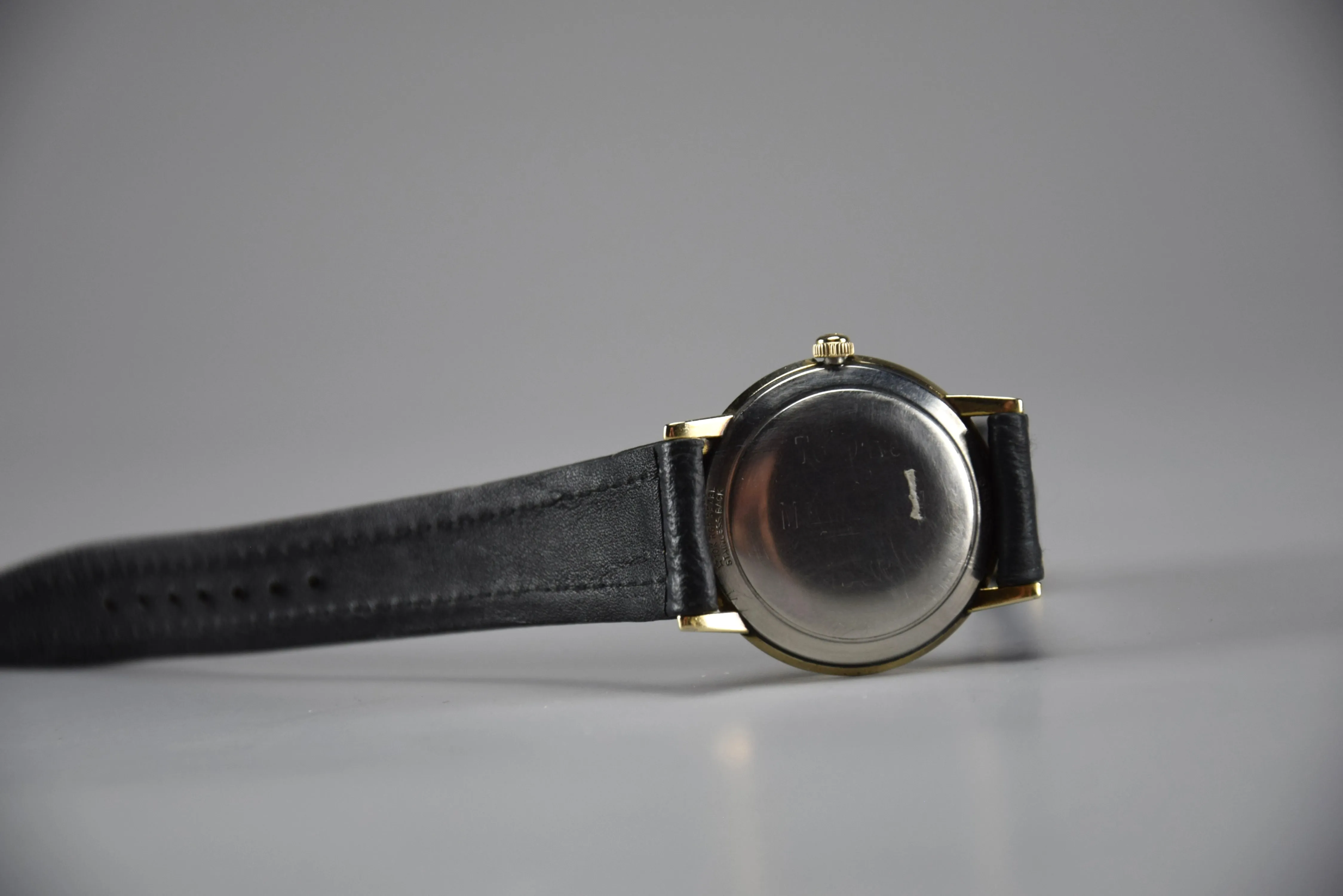 Elegant and Sophisticated 10K Gold Mid-Century Modern Hamilton Wristwatch