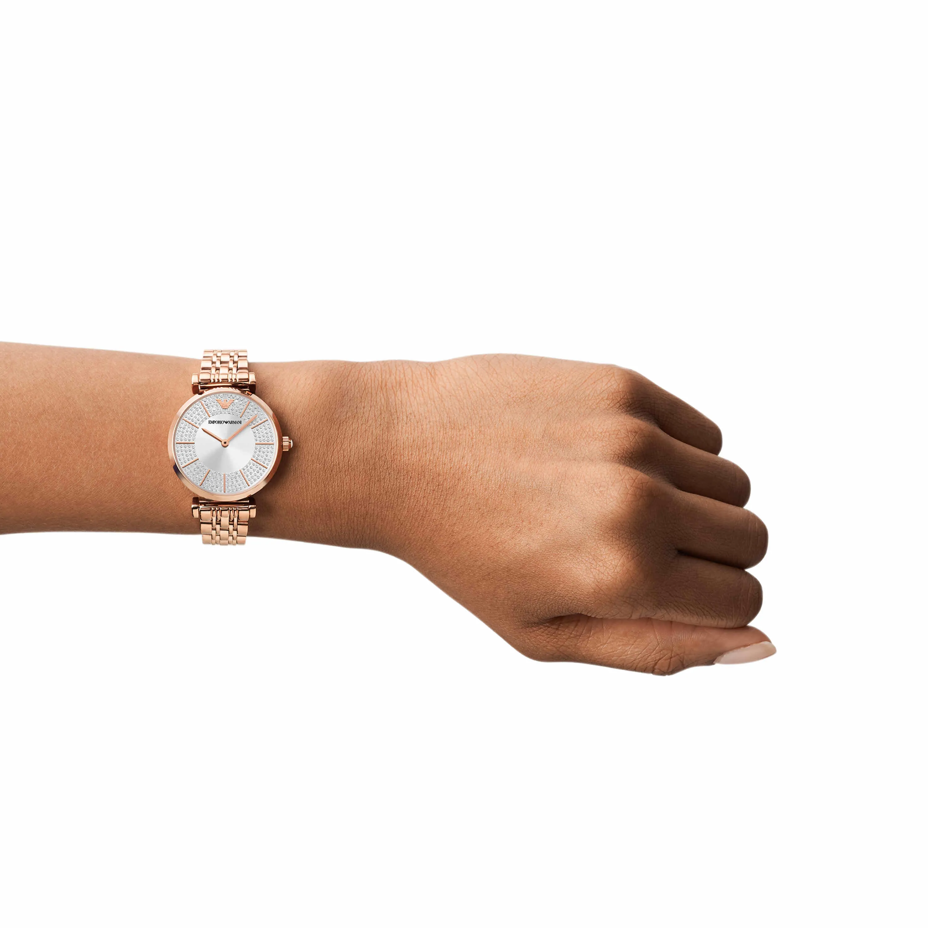 Emporio Armani Rose Gold Tone Analogue Watch AR11446