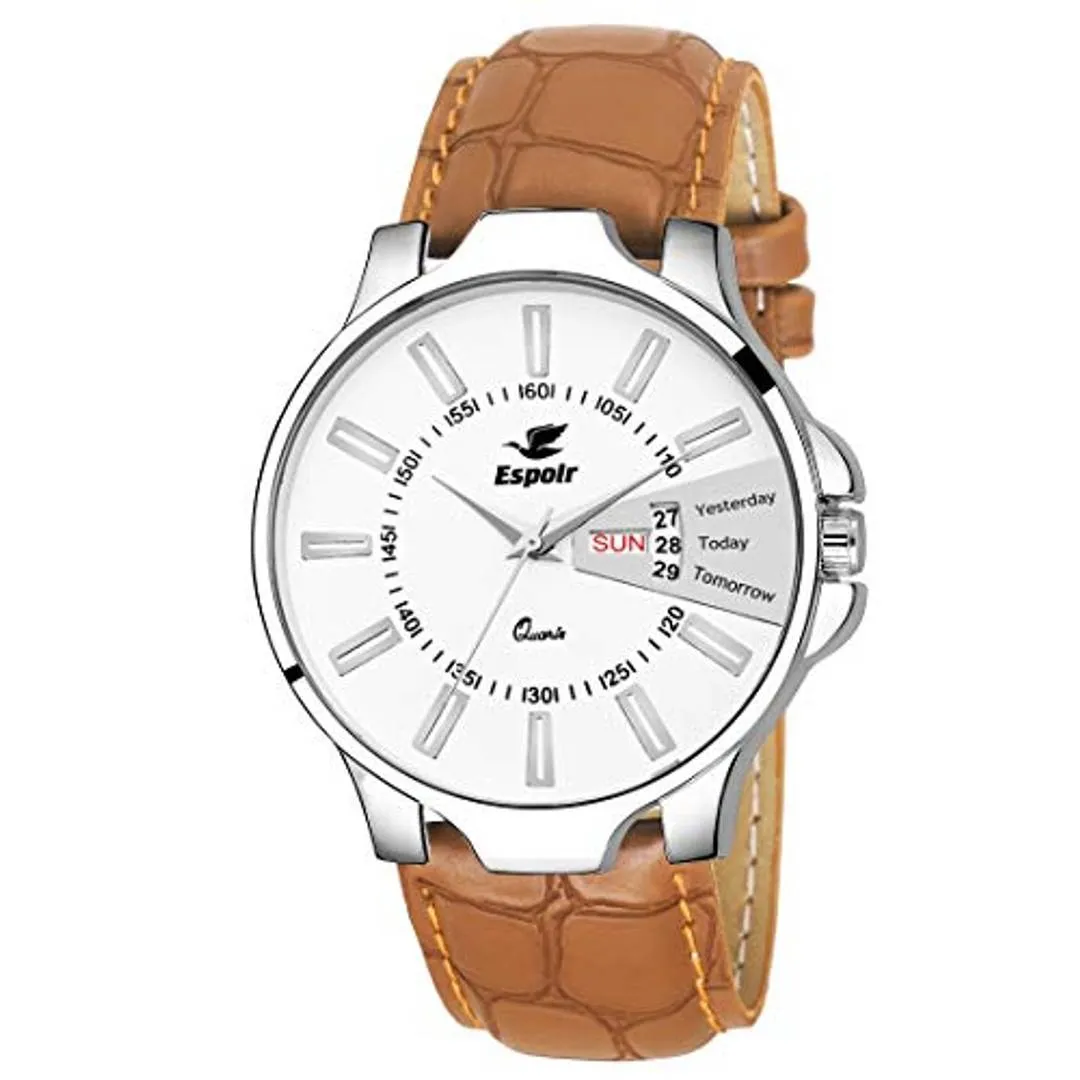 Espoir Day and Date Series White Dial Day  Date Analogue Boys and Mens Watch-Oliver0507 Product-7679007