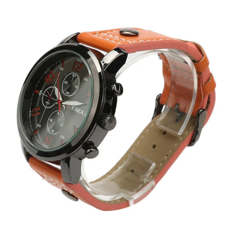 Fashion Watches for Men - Casual Military Sports Quartz Analog Wrist Watch