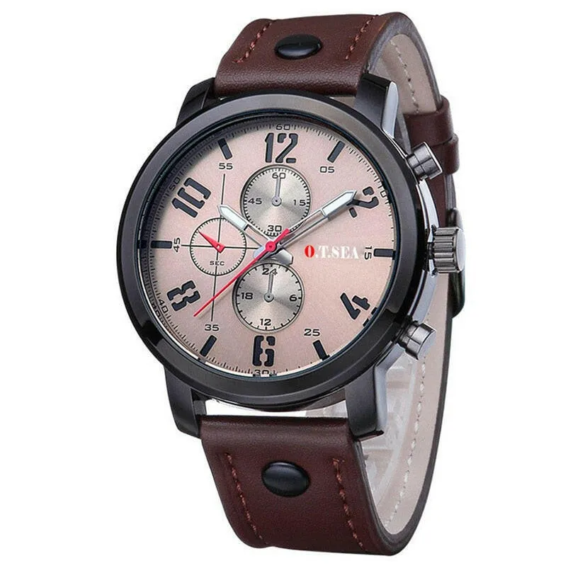Fashion Watches for Men - Casual Military Sports Quartz Analog Wrist Watch