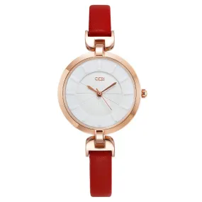 Fashionable retro large dial leisure waterproof women's Watch