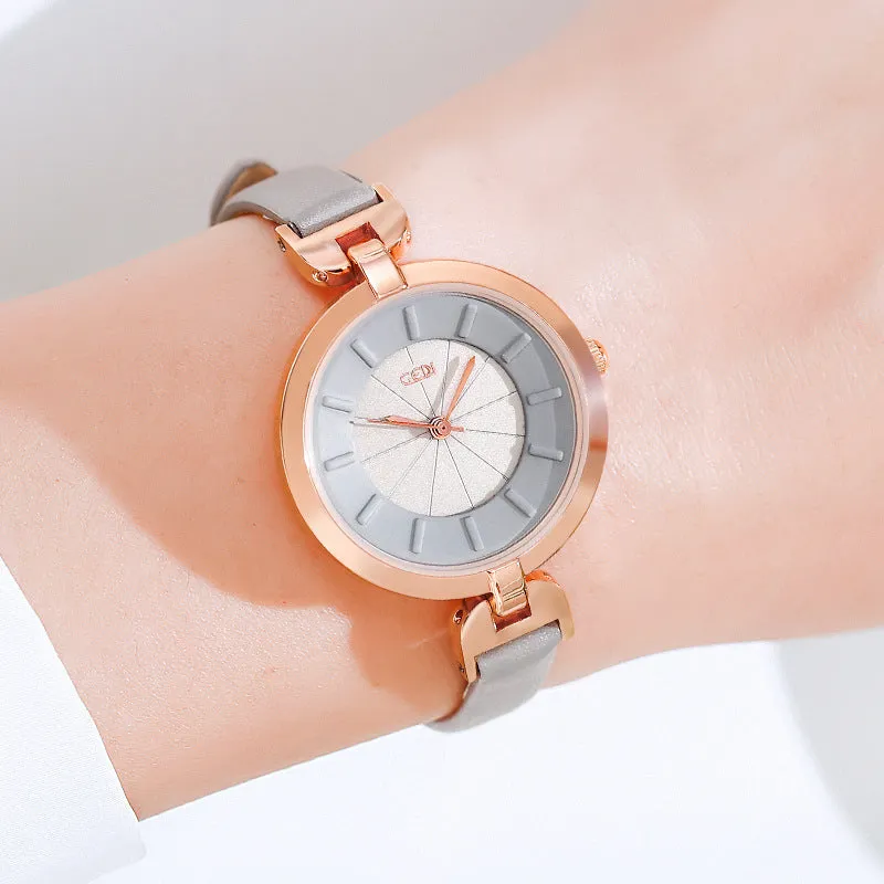 Fashionable retro large dial leisure waterproof women's Watch