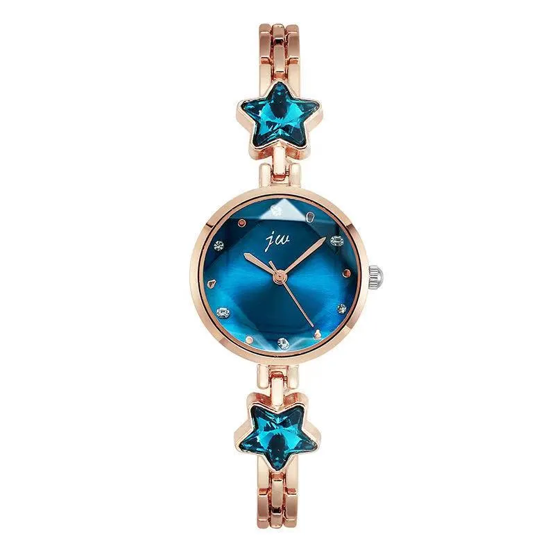 Fashionable Simple Elegant Chain Steel Women's Watch Women's Learning Life Waterproof Korean Style
