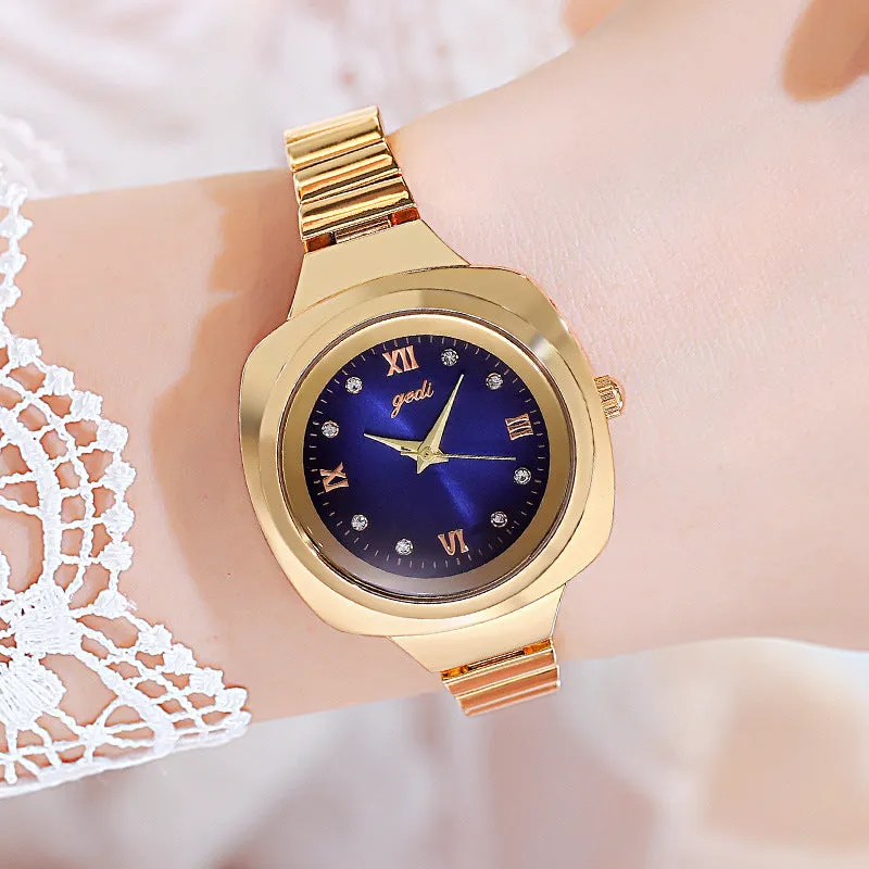 Fashionable square waterproof leisure Women's Watch