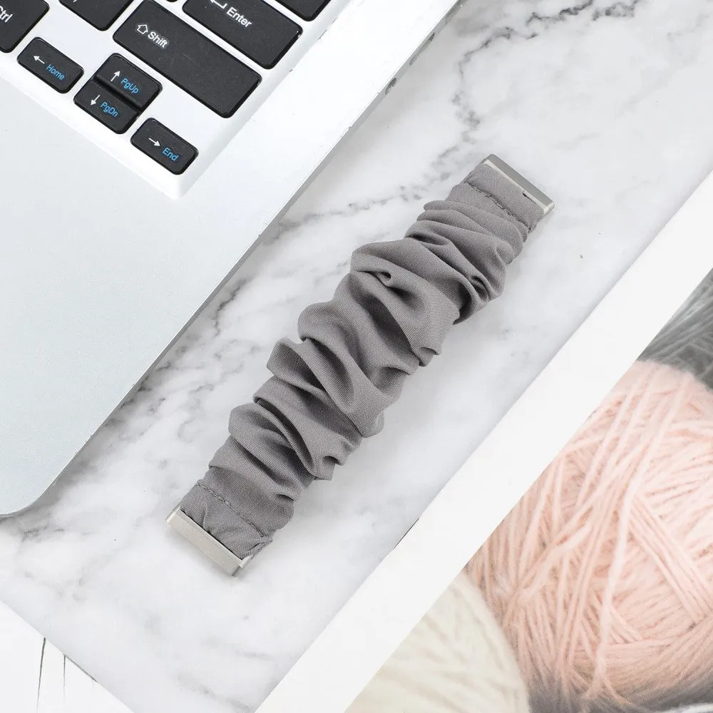 Fitbit Versa 3 / Sense Fabric Replacement Bracelet Scrunchie (Joint circumference: 180-240mm) - Gray