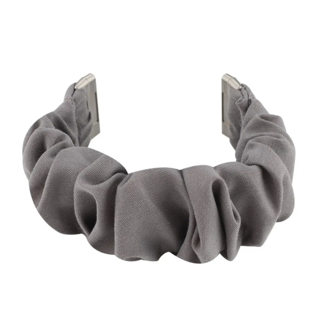 Fitbit Versa 3 / Sense Fabric Replacement Bracelet Scrunchie (Joint circumference: 180-240mm) - Gray