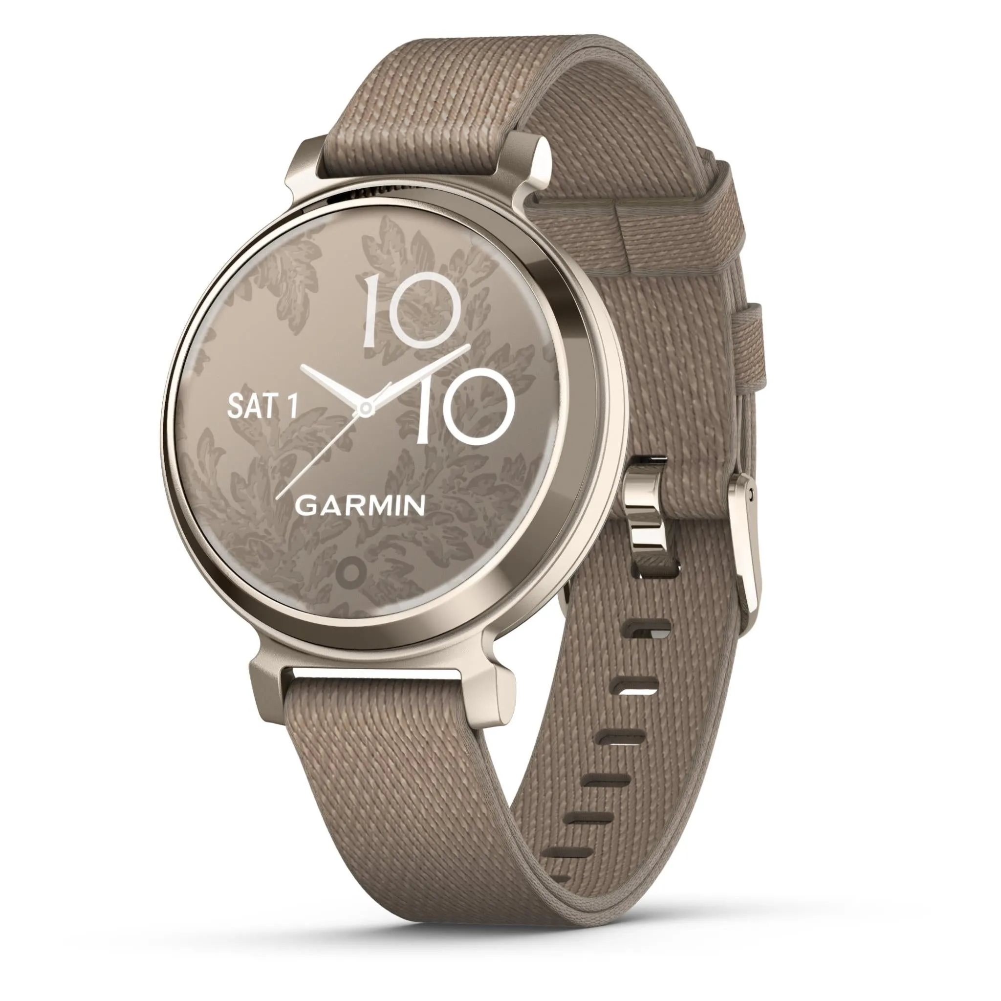 Garmin Lily® 2 Classic, Cream Gold with Coffee Fabric Band