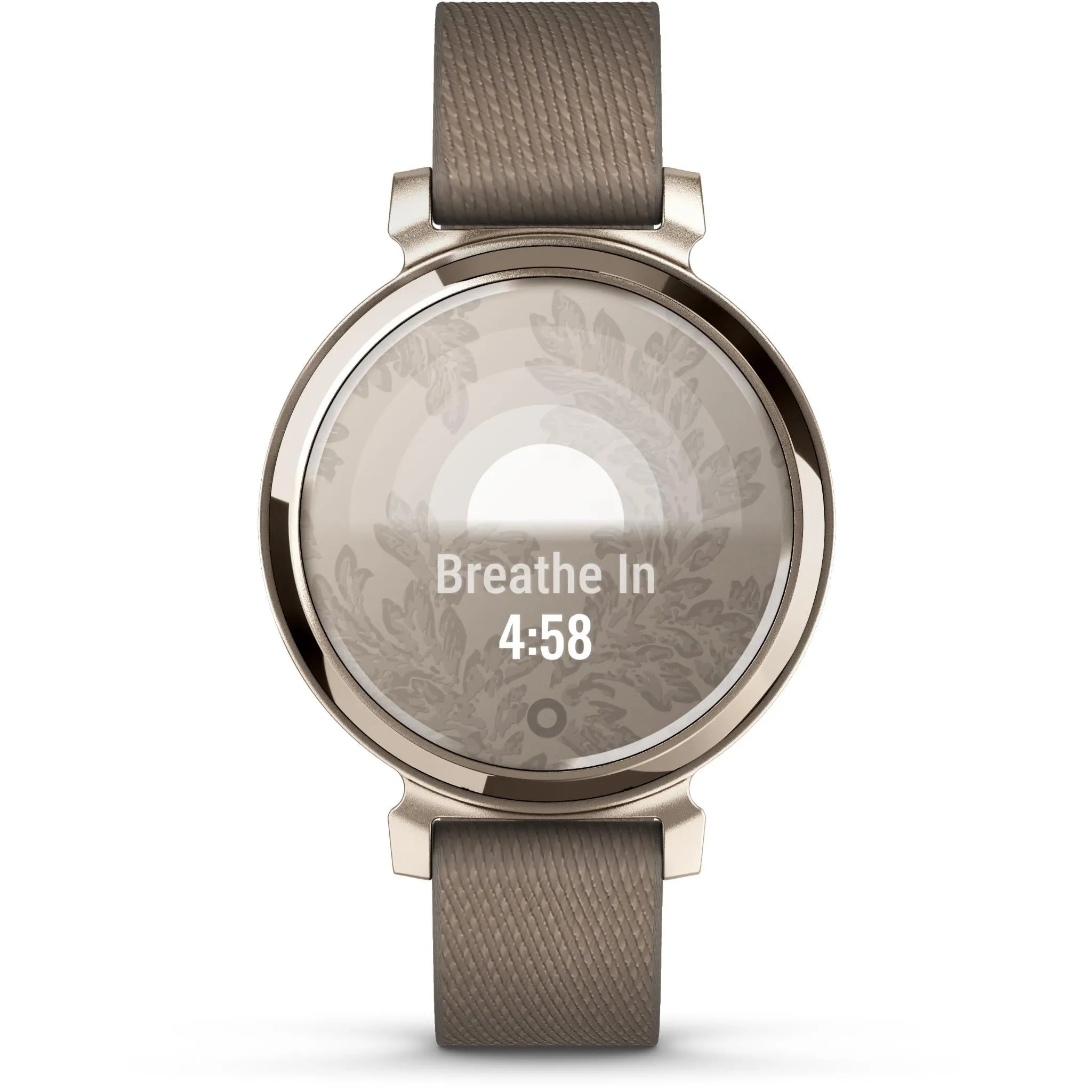 Garmin Lily® 2 Classic, Cream Gold with Coffee Fabric Band