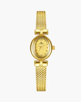 Gigi – Gold-plated mesh band – Vintage watch