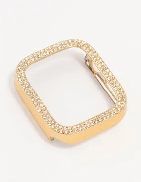 Gold Diamante Encrusted Watch Case 38 mm