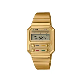Gold Vintage Digital Watch - A100WEG-9A