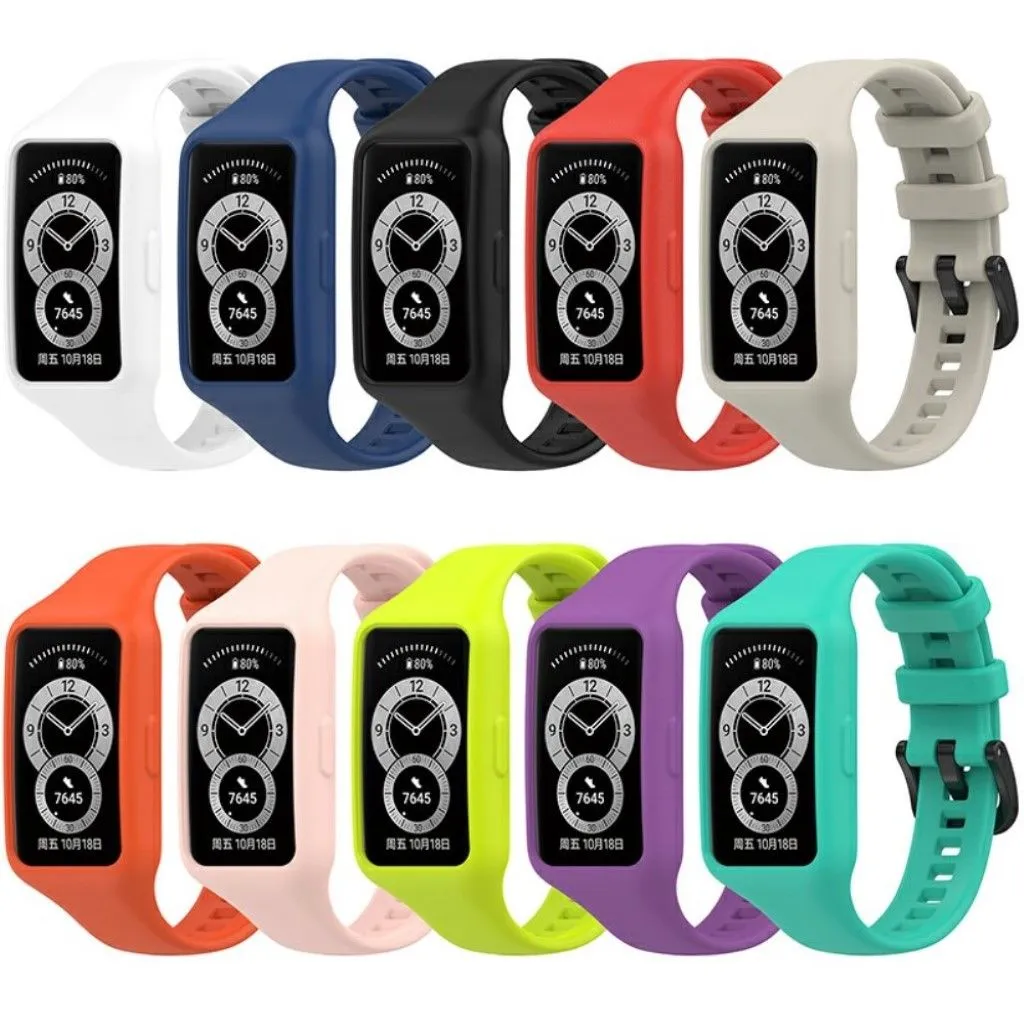 Honor Band 6 integrated silicone watch strap - Black