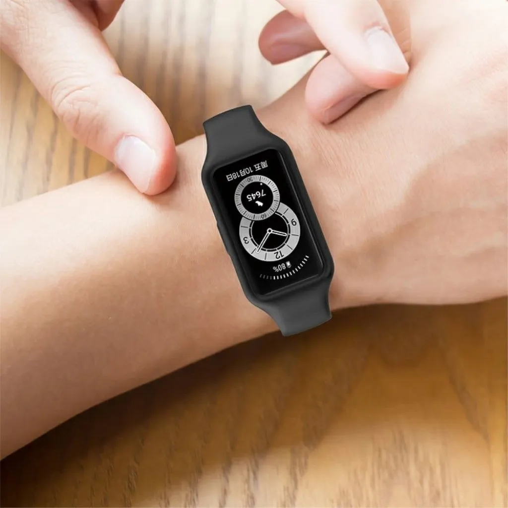 Honor Band 6 integrated silicone watch strap - Black