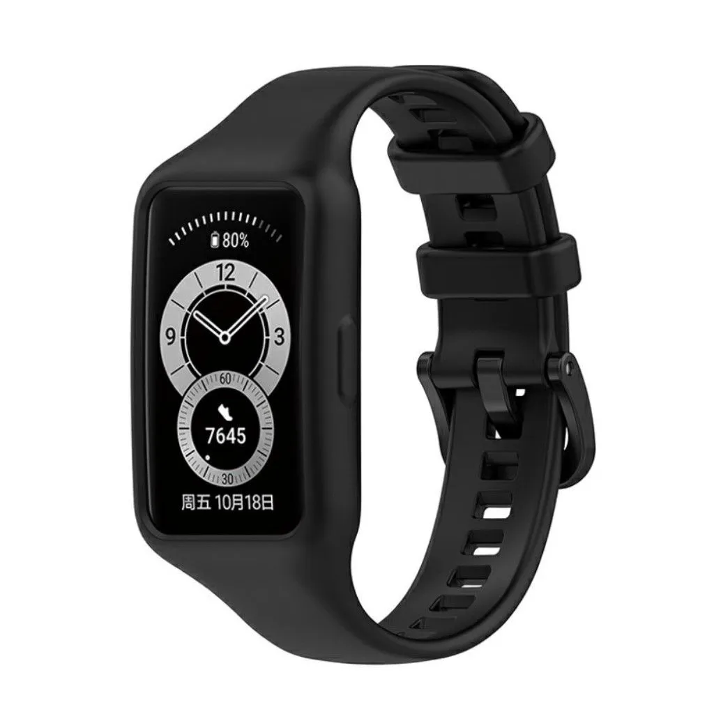 Honor Band 6 integrated silicone watch strap - Black