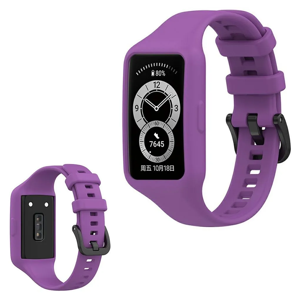 Honor Band 6 integrated silicone watch strap - Dark Purple