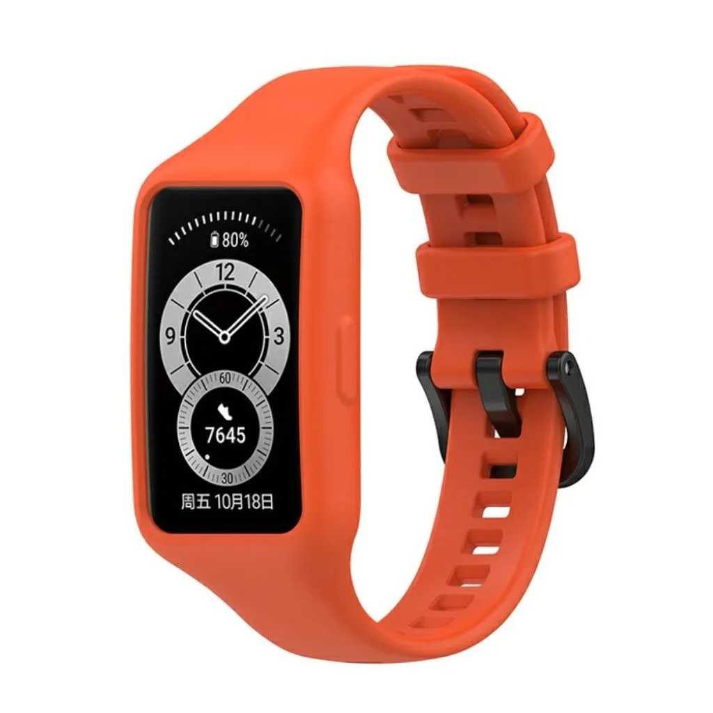 Honor Band 6 integrated silicone watch strap - Orange