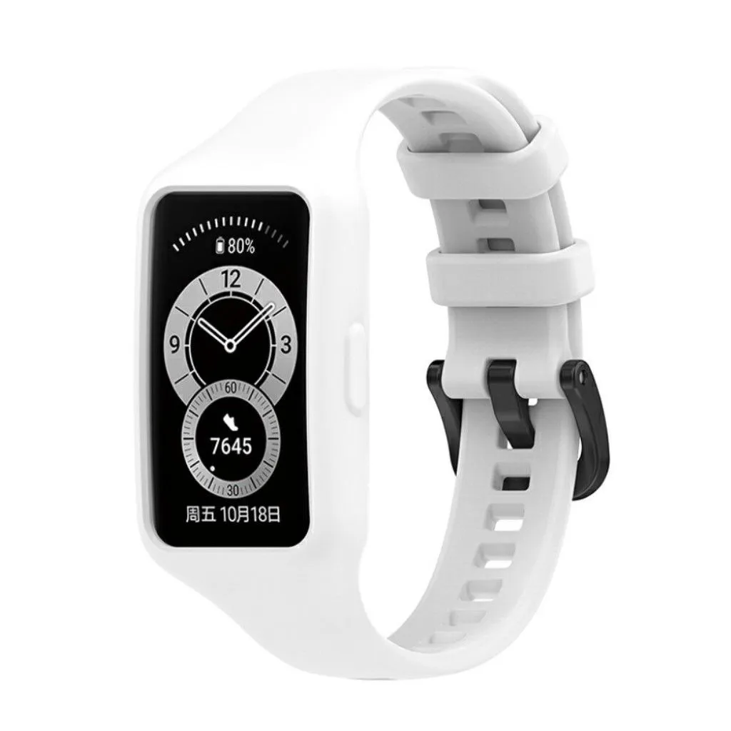 Honor Band 6 integrated silicone watch strap - White