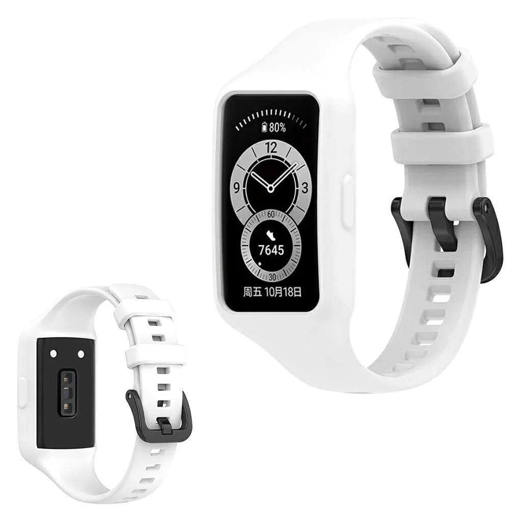 Honor Band 6 integrated silicone watch strap - White