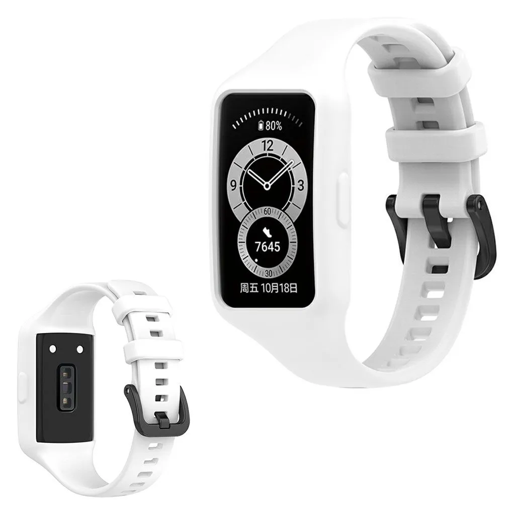 Honor Band 6 integrated silicone watch strap - White