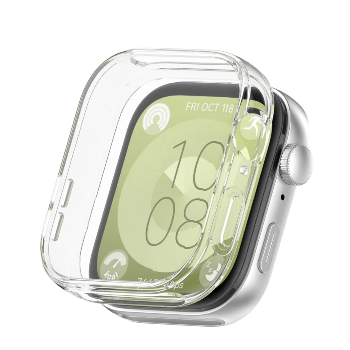 Huawei Watch Fit 3 Rubber Bumper Case - Transparent