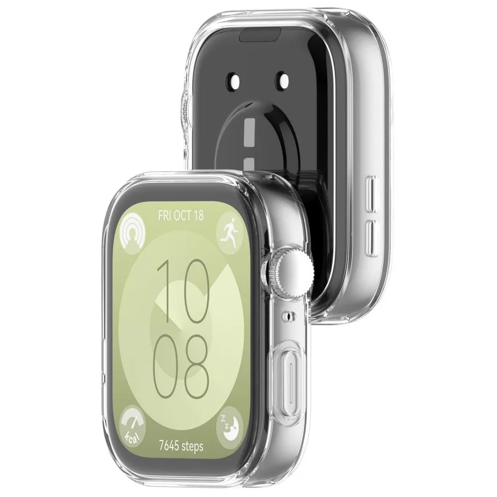 Huawei Watch Fit 3 Rubber Bumper Case - Transparent