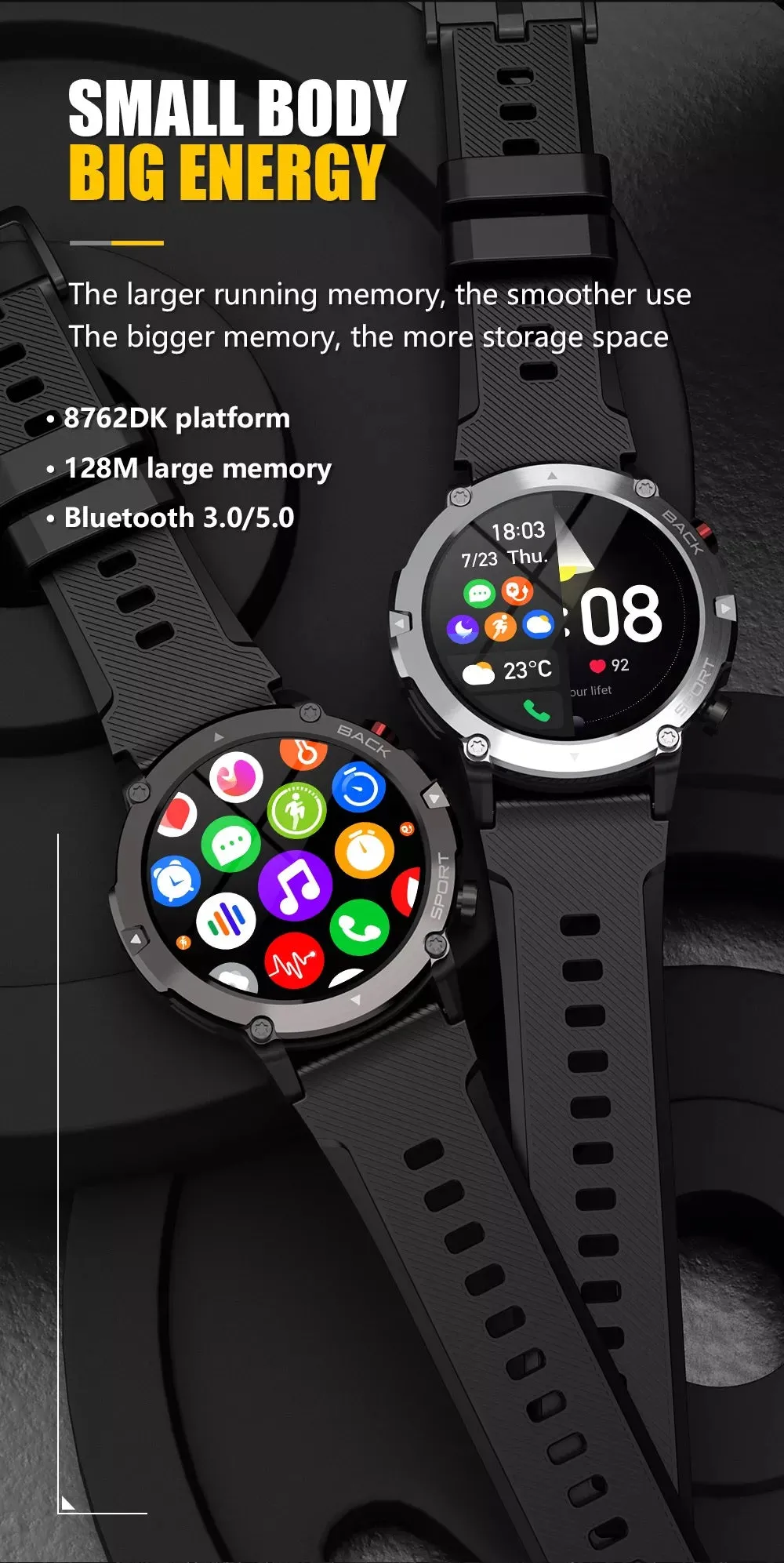 iS21 Smart Watch | Bluetooth Calling & Text