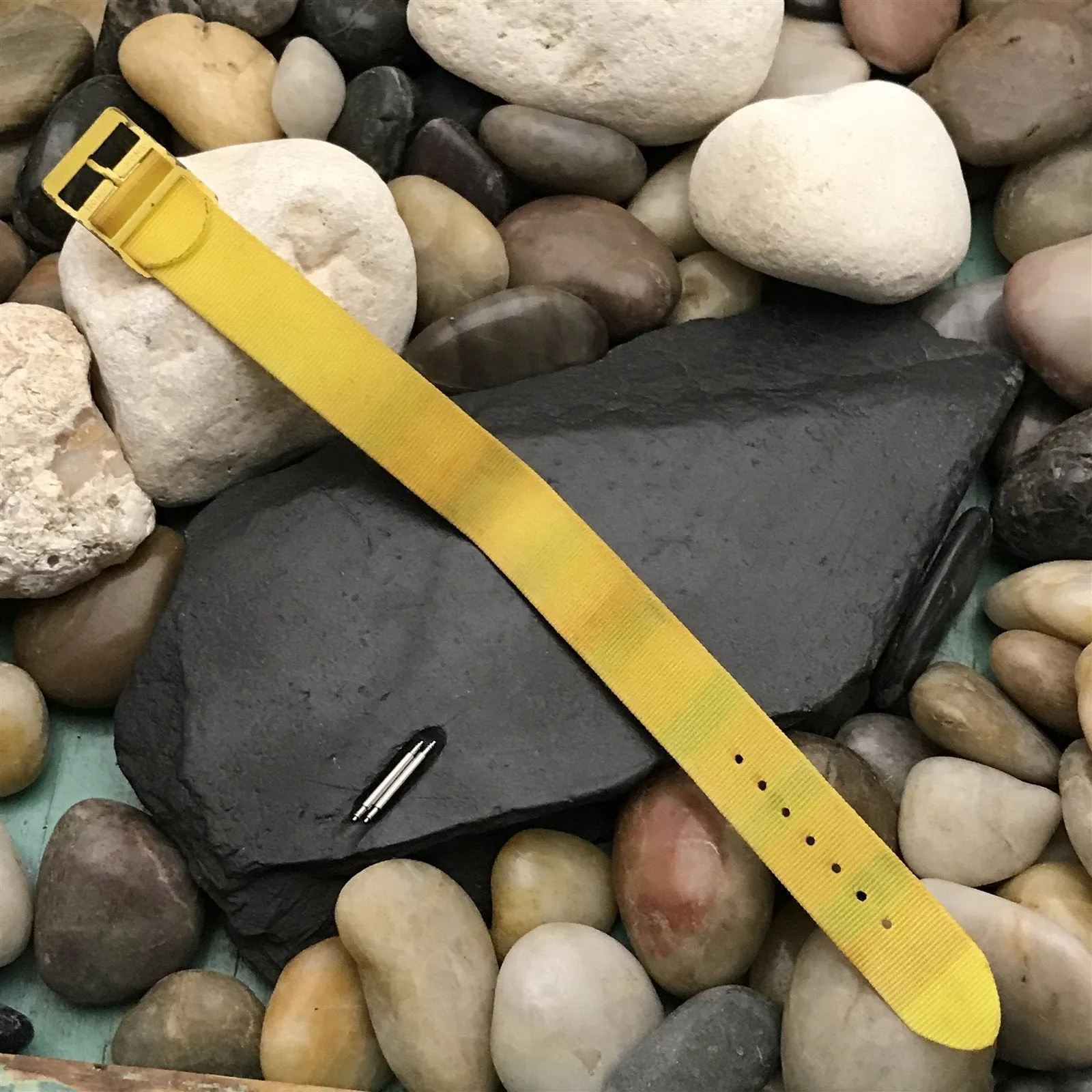 John Weitz Nylon 1-Piece Slip-Through nos Unused 1990s Vintage Watch Band