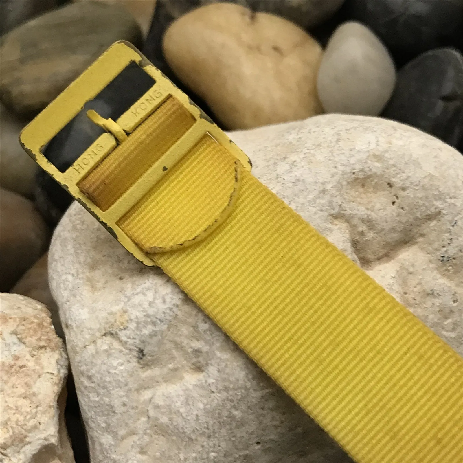 John Weitz Nylon 1-Piece Slip-Through nos Unused 1990s Vintage Watch Band