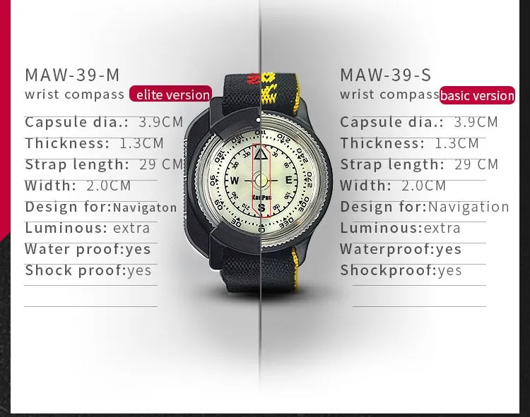 KANPAS 39mm Dive Watch - Compass