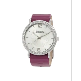 Kenneth Cole REACTION Women's RK6008 HOLIDAY-Box Set Analog Stone Bezel Purple Strap Watch