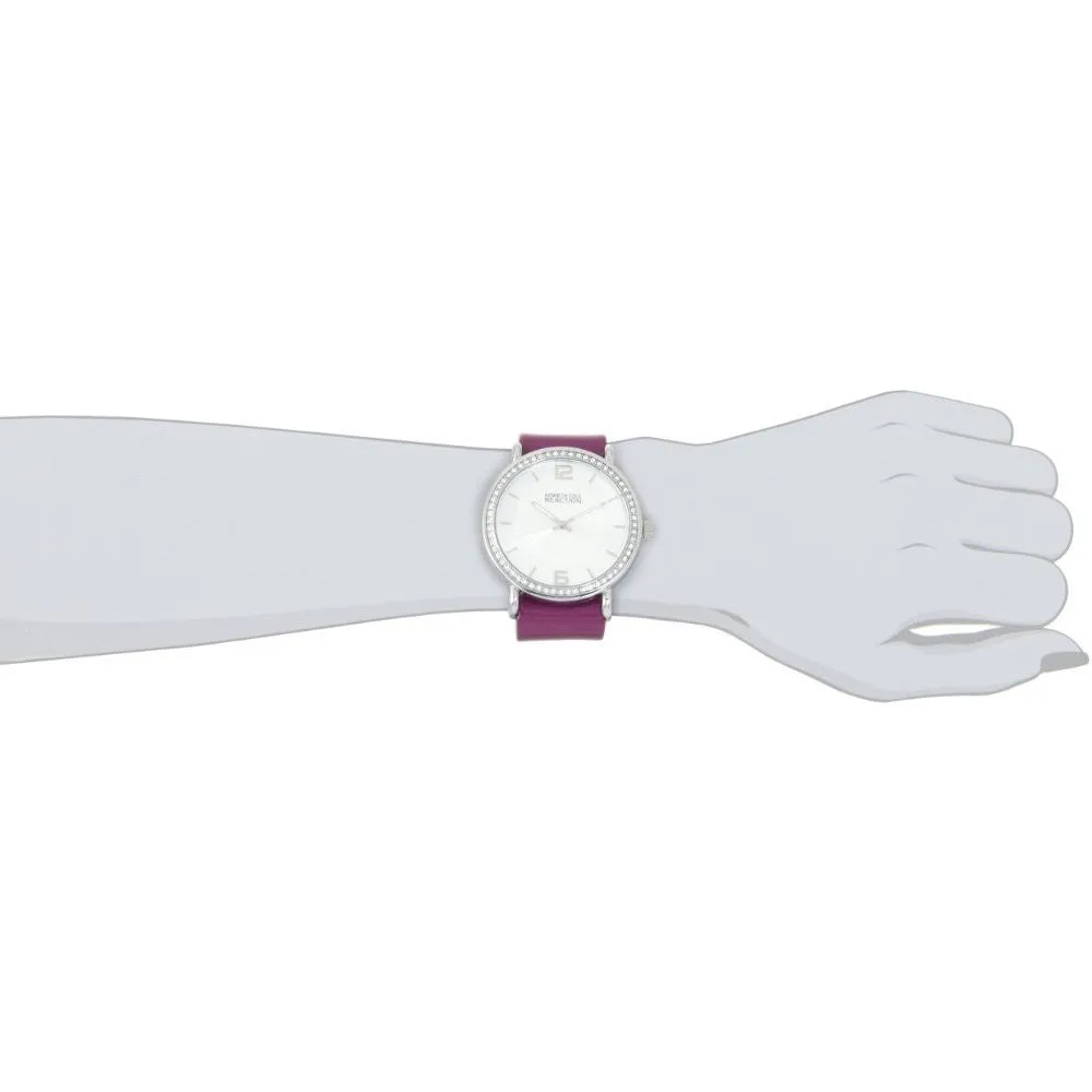 Kenneth Cole REACTION Women's RK6008 HOLIDAY-Box Set Analog Stone Bezel Purple Strap Watch