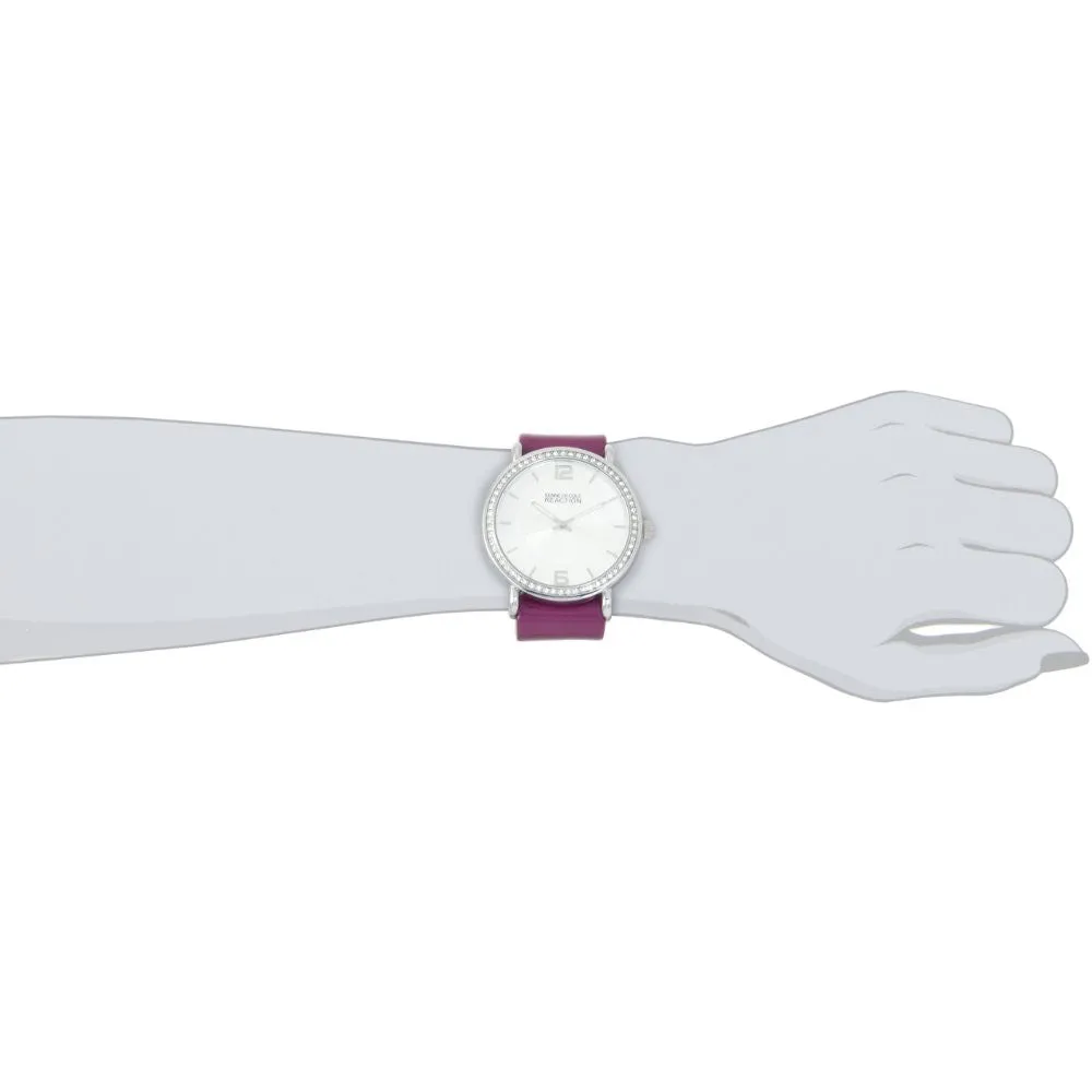 Kenneth Cole REACTION Women's RK6008 HOLIDAY-Box Set Analog Stone Bezel Purple Strap Watch
