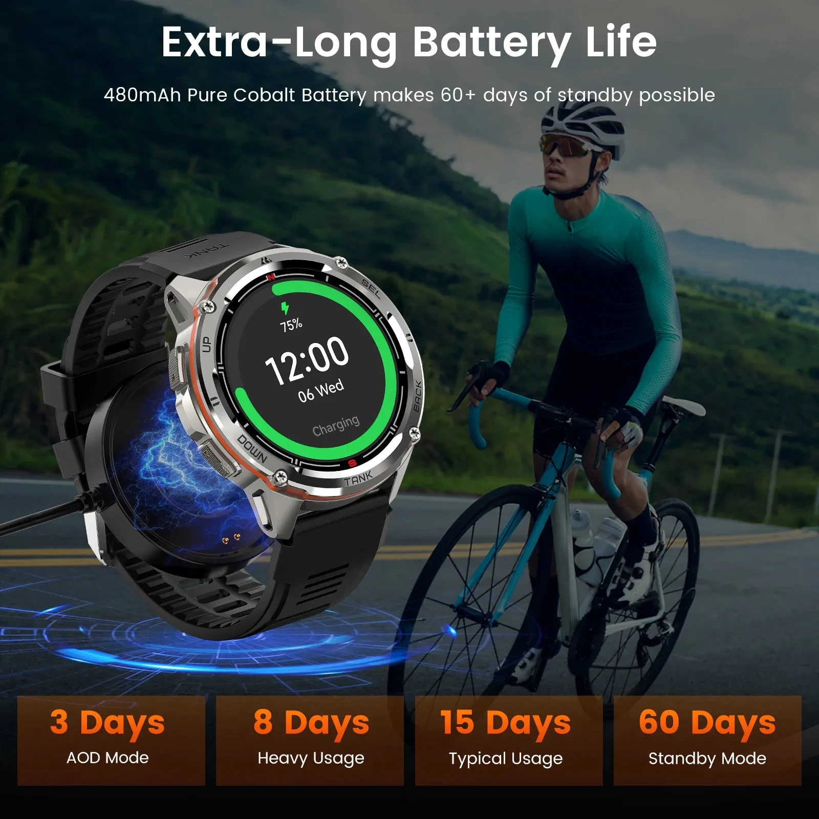 KOSPET TANK T3 Ultra GPS Smart Watch