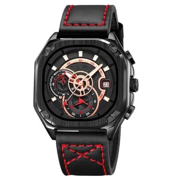 Luxury Quartz Waterproof Watch for Men - Stylish Leather Band