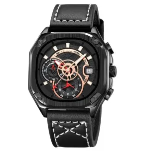 Luxury Quartz Waterproof Watch for Men - Stylish Leather Band