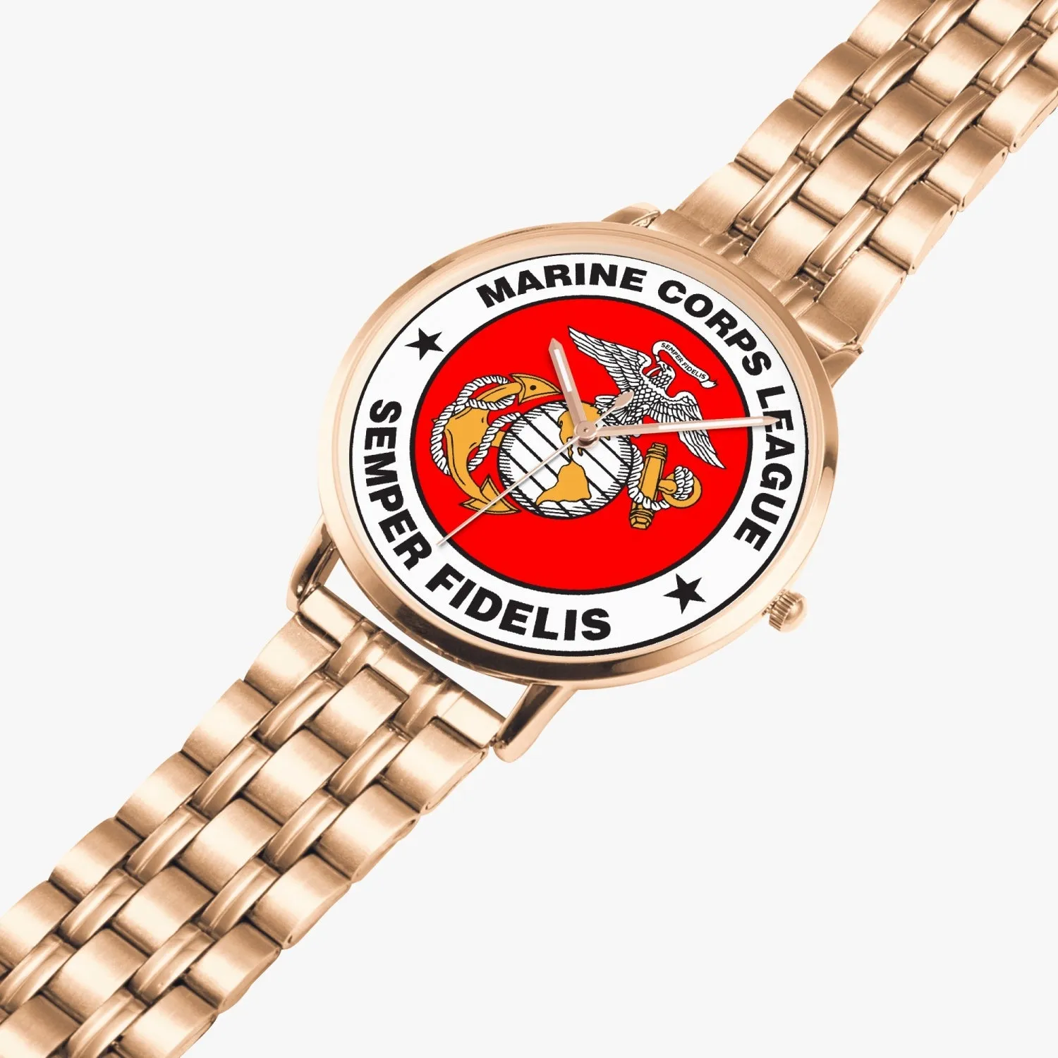 Marine Corps League Instafamous Steel Strap Quartz watch