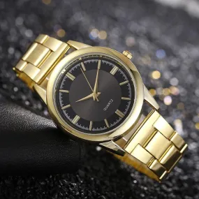Men Business Quartz Watches Stainless Steel Casual Watch Man